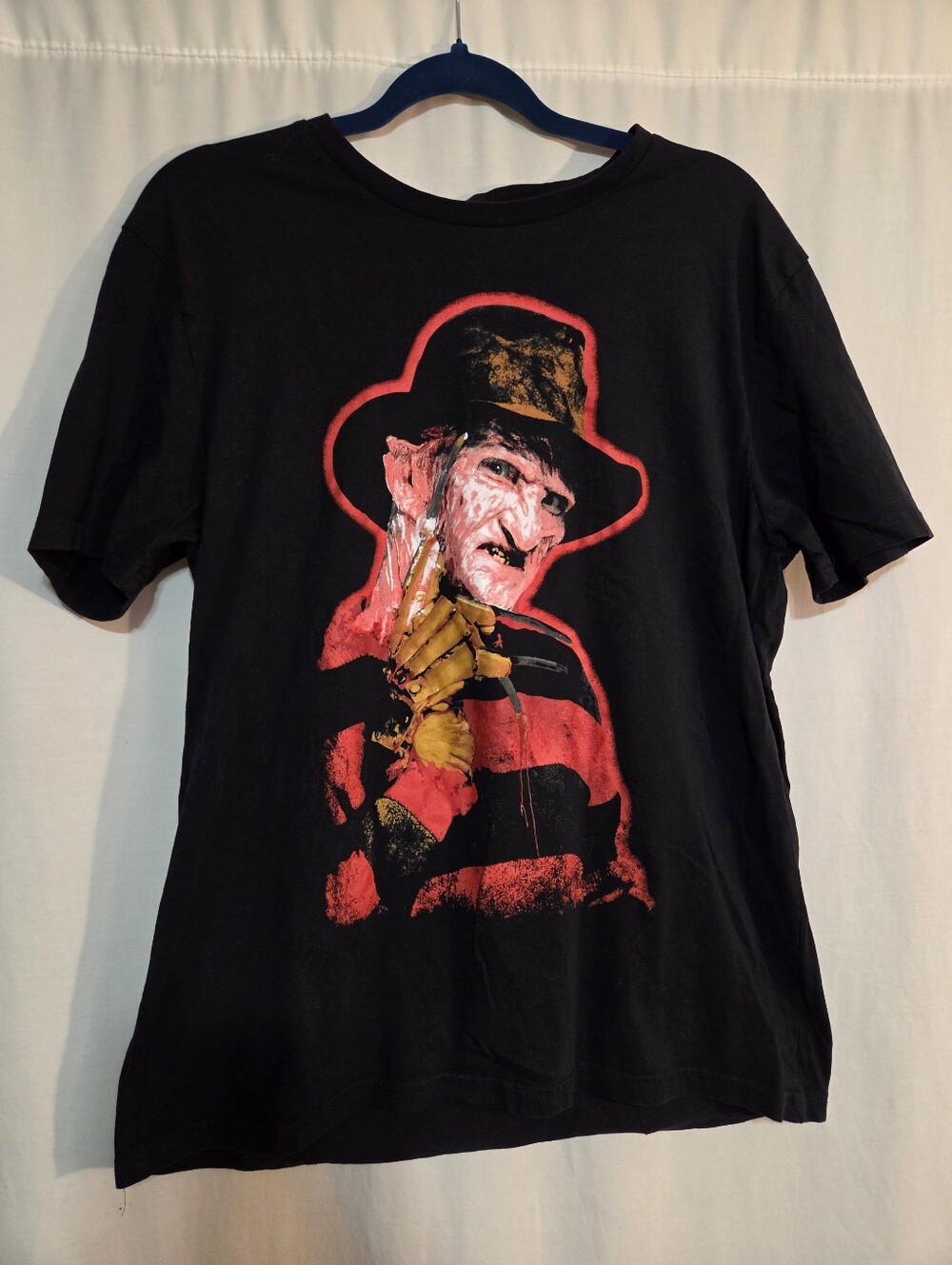 Nightmare On Elm Street Sz Lg Unisex Freddy Krueger Graphic Horror T-Shirt